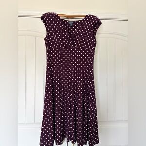 American Living Purple Polka Dot Dress